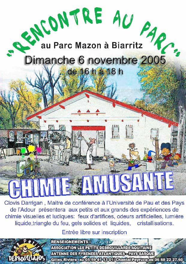 Affiche chimie amusante